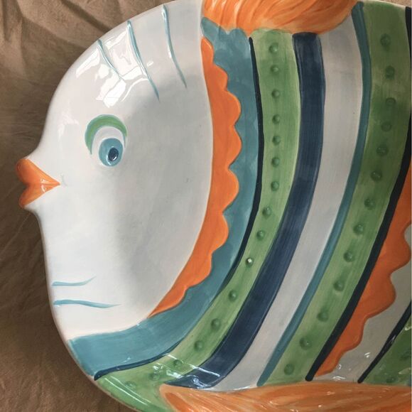 Coastal Fish Serving Plate Tray Large Size - Picture 3 of 6